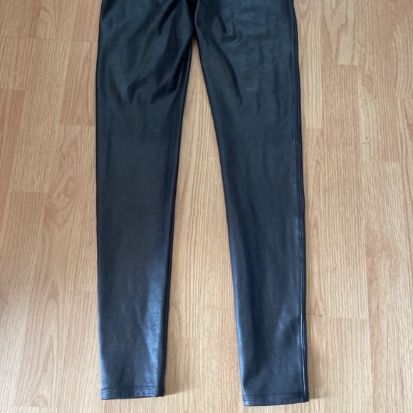 SPANX Faux Leather Full Length High Waist Leggings Size Large - Picture 10 of 11